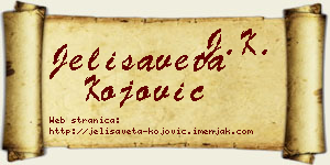 Jelisaveta Kojović vizit kartica
